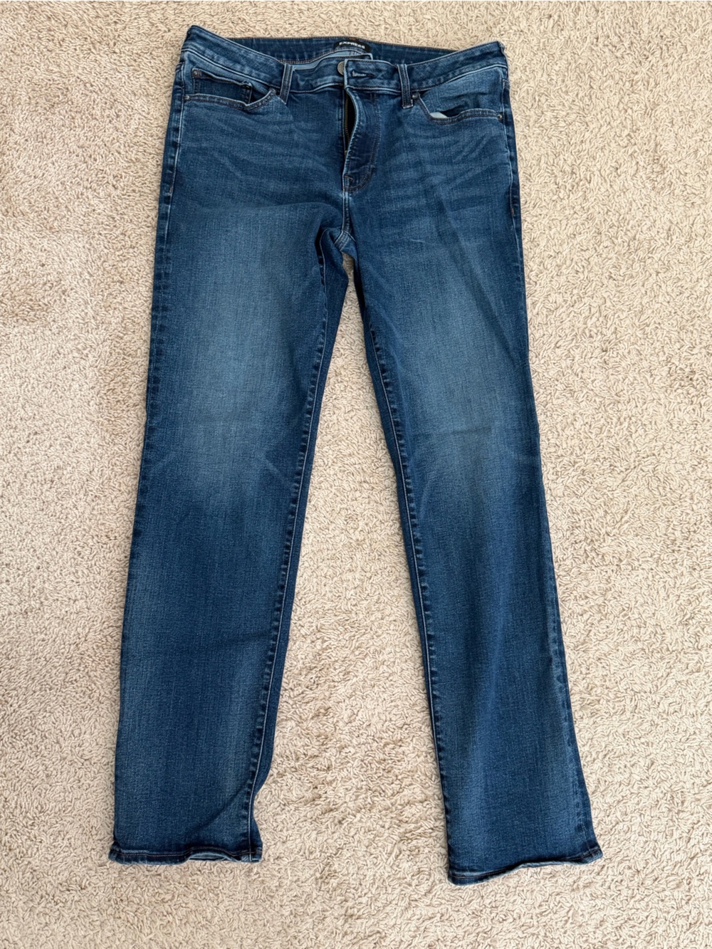 Express Slim Jeans in Dark Blue Wash